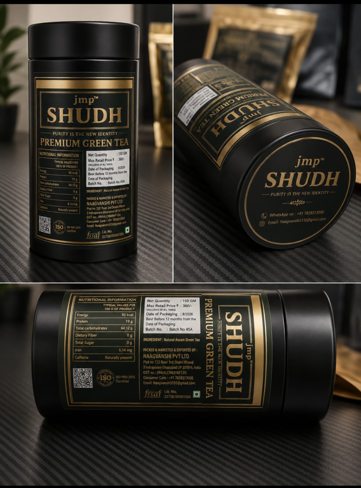 JMP™ SHUDH Premium Green Tea — 150 g pack of premium tea by JMP SHUDH